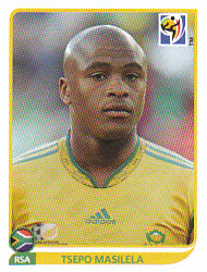 Tsepo Masilela South Africa samolepka Panini World Cup 2010 #34